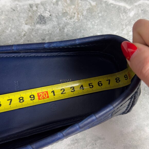 Louis Vuitton Shade Driving Moccasins Croco Embossed Leather 9 LV 10 US 43 EUR - Picture 12 of 12